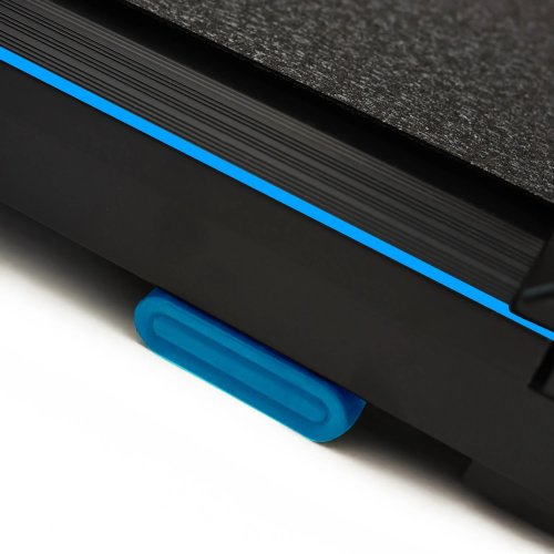 Bauerkraft H-562 Elektrický běžecký pás, LED displej, 90 kg, 6 km/h, černomodrý