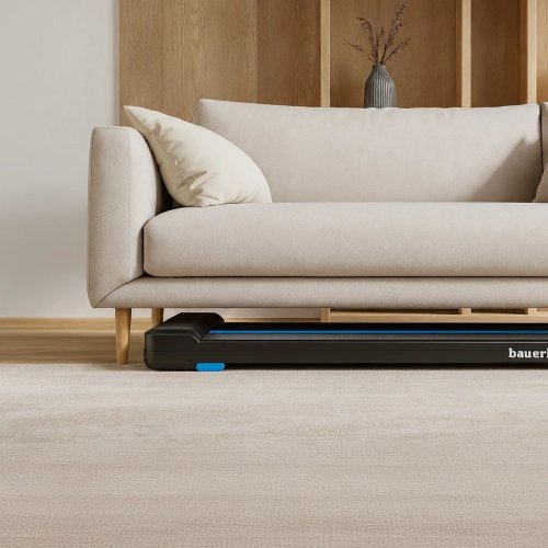 Bauerkraft H-562 Elektrický běžecký pás, LED displej, 90 kg, 6 km/h, černomodrý