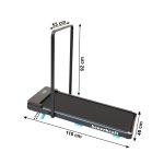 Bauerkraft H-565 Elektrický bežecký pás, skladací, LED displej, držiak na telefón, 90 kg, 10 km/h