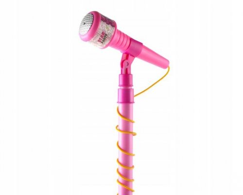 ISO 8235 Mikrofón so stojanom pre MP3 ružová