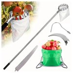 RealG RC-K-2213 Teleskopický česáček na ovoce 400 cm, 4 nástavce