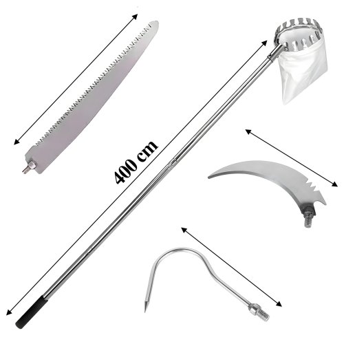 RealG RC-K-2213 Teleskopický česáček na ovoce 400 cm, 4 nástavce