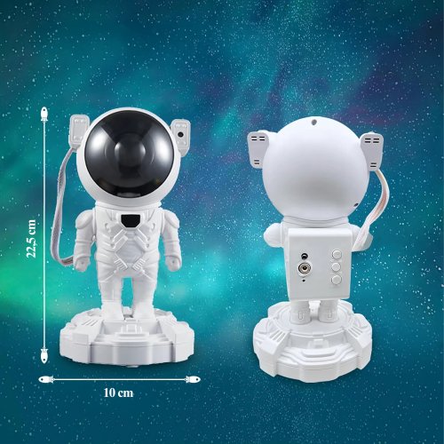 RealG RC-K-1977 Projektor hvězd Astronaut, noční lampička, Bluetooth