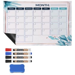 Ruhhy 26954 Magnetický plánovač na lednici 30 x 40 cm, 4x fix