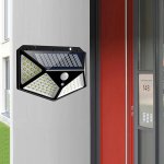 RealG RC-K-2144 Solární venkovní LED osvětlení, 100 LED, 600 lm, IP44, pohybový senzor