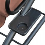 MultiGarden G2025-B Zahradní houpačka 3místná 2v1, matrace + polštář, hnědá