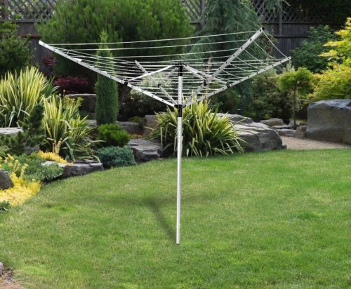 MultiGarden 4JM-60MAC Zahradní sušák na prádlo, zemní vrut, 60 m, šedá