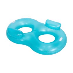 SunClub 33061 Dvojité nafukovacie koleso do bazéna 170 x 103 x 40 cm, modré