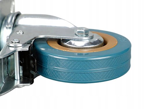 Verk 11502 Kolo transportní otočné s brzdou 75 mm, modré