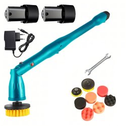 RealG RC-K-2311 Elektrická rotačná čistiaca kefa, napájaná batériou, 300 W, 2 x batéria