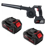 RealG RC-K-1006 Akumulátorový fukar a vysavač listí 2v1, 2 x aku