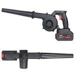 RealG RC-K-1006 Akumulátorový fukar a vysavač listí 2v1, 2 x aku