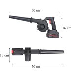 RealG RC-K-1006 Akumulátorový fukar a vysavač listí 2v1, 2 x aku