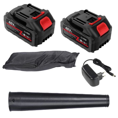 RealG RC-K-1006 Akumulátorový fukar a vysavač listí 2v1, 2 x aku