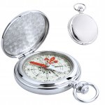 Verk 09227 Vreckový turistický kompas, kovový, strieborný