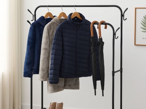 Verk 27524 Univerzální stojan na oblečení a obuv 160 x 97 cm, černý 