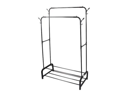 Verk 27524 Univerzální stojan na oblečení a obuv 160 x 97 cm, černý 