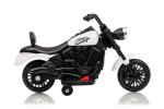 Ramiz PA.XMX-659.BIA Dětská elektrická motorka 30 W, 6V4.5Ah, LED světlo, melodie, boční kolečka, bílá