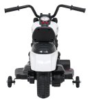 Ramiz PA.XMX-659.BIA Dětská elektrická motorka 30 W, 6V4.5Ah, LED světlo, melodie, boční kolečka, bílá