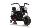Ramiz PA.XMX-659.BIA Dětská elektrická motorka 30 W, 6V4.5Ah, LED světlo, melodie, boční kolečka, bílá