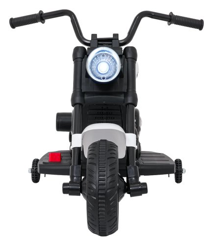 Ramiz PA.XMX-659.BIA Dětská elektrická motorka 30 W, 6V4.5Ah, LED světlo, melodie, boční kolečka, bílá