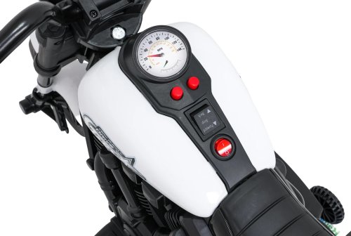 Ramiz PA.XMX-659.BIA Dětská elektrická motorka 30 W, 6V4.5Ah, LED světlo, melodie, boční kolečka, bílá