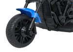 Ramiz PA.XMX-659.NIE Dětská elektrická motorka 30 W, 6V4.5Ah, LED světlo, melodie, boční kolečka, modrá