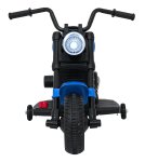 Ramiz PA.XMX-659.NIE Dětská elektrická motorka 30 W, 6V4.5Ah, LED světlo, melodie, boční kolečka, modrá