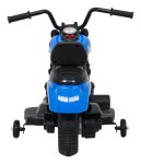 Ramiz PA.XMX-659.NIE Dětská elektrická motorka 30 W, 6V4.5Ah, LED světlo, melodie, boční kolečka, modrá