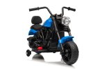 Ramiz PA.XMX-659.NIE Dětská elektrická motorka 30 W, 6V4.5Ah, LED světlo, melodie, boční kolečka, modrá