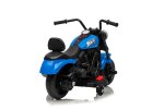 Ramiz PA.XMX-659.NIE Dětská elektrická motorka 30 W, 6V4.5Ah, LED světlo, melodie, boční kolečka, modrá