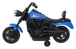 Ramiz PA.XMX-659.NIE Dětská elektrická motorka 30 W, 6V4.5Ah, LED světlo, melodie, boční kolečka, modrá