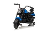 Ramiz PA.XMX-659.NIE Dětská elektrická motorka 30 W, 6V4.5Ah, LED světlo, melodie, boční kolečka, modrá
