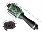 Verk 24608 Vysoušeč vlasů, hřeben a kulma 4 v 1, zeleno-černý