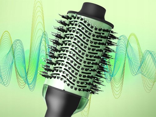 Verk 24608 Vysoušeč vlasů, hřeben a kulma 4 v 1, zeleno-černý