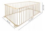 Malatec 8178 Drevená ohrádka borovica 6 panelov XL