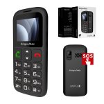 Krüger&Matz KM0923-2G Jednoduchý telefón 923 pre seniorov, Dual SIM, Bluetooth, čierny