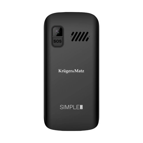 Krüger&Matz KM0923-2G Jednoduchý telefón 923 pre seniorov, Dual SIM, Bluetooth, čierny
