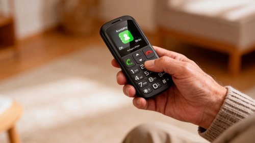 Krüger&Matz KM0923-2G Jednoduchý telefón 923 pre seniorov, Dual SIM, Bluetooth, čierny