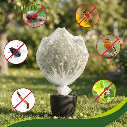 Gardlov 27548 Ochranná síť na záhony proti ptactvu a škůdcům 3 x 6 m, bílá