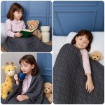 Posteloholici 1270708 Zátěžová přikrývka antistresová 1 kg, 100 x 140 cm, šedá