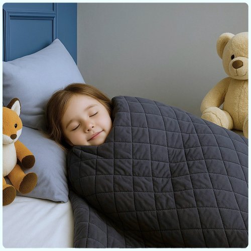 Posteloholici 1270708 Zátěžová přikrývka antistresová 1 kg, 100 x 140 cm, šedá