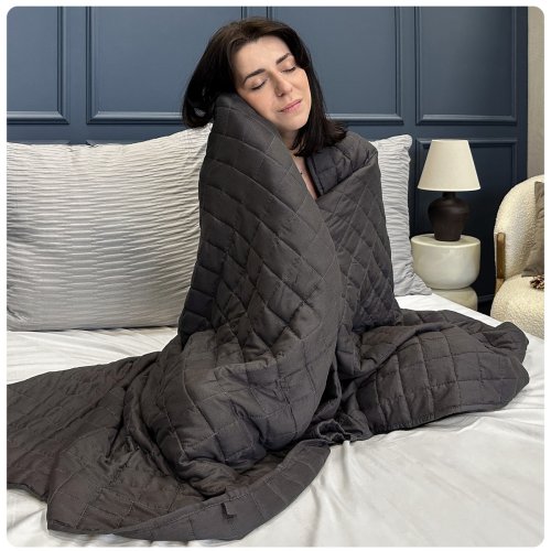 Posteloholici 1270712 Zátěžová přikrývka antistresová 12 kg, 200 x 220 cm, šedá