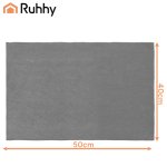 Ruhhy 27208 Magické utěrky z mikrovlákna na okna 40 x 50 cm, 3 ks, šedé 