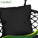 Gardlov 27380 Sada polštářů na dvojité závěsné houpací křeslo 3 ks, černá