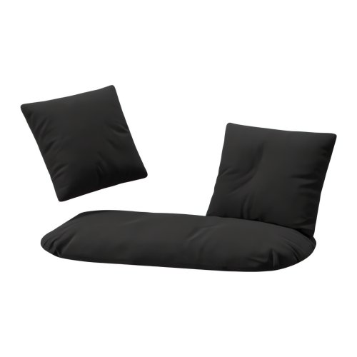 Gardlov 27380 Sada polštářů na dvojité závěsné houpací křeslo 3 ks, černá