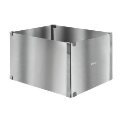 Ruhhy 27426 Nastavitelná forma na dort obdélníková, nerez, 20-38 x 24-45 x 15 cm