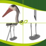 Gardlov 27419 Zahradní dekorace volavka 66 cm, šedá