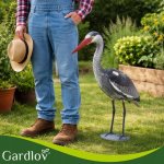 Gardlov 27419 Zahradní dekorace volavka 66 cm, šedá