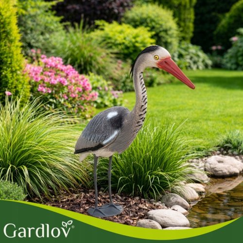 Gardlov 27419 Zahradní dekorace volavka 66 cm, šedá